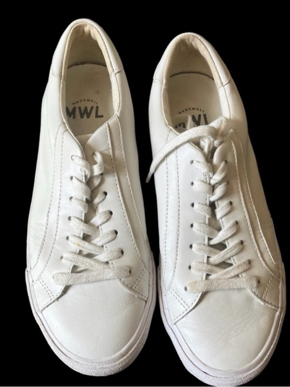 Madewell white leather sneakers shoes 8